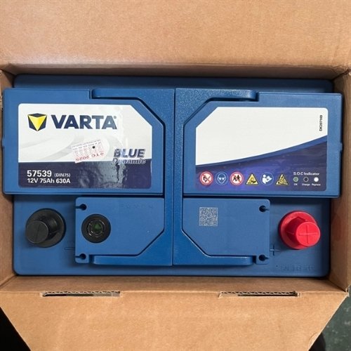 Ắc quy Din 75AH Varta Ắc quy Ranger Ắc quy Transit Cứu hộ Ắc quy Thái Bình